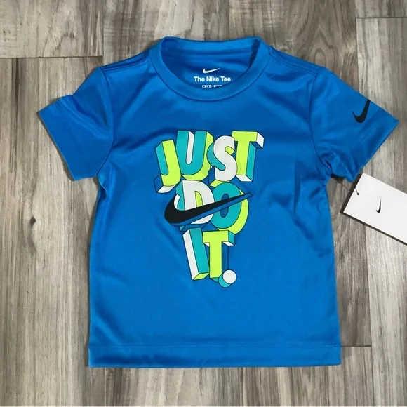 Nike toddler boys Tee and Navy Pants outfit size 2T(NWT) ~PRICE FIRM, NO OFFERS~ - Picture 2 of 4